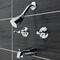 Kingston Brass Two-Handle Tub and Shower Faucet, Polished Chrome KB241FL - alternate 2